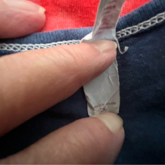 Anvil Tank Top T Shirt  Tye Dyed Size 2X Patriotic Red White Blue Y2K Unisex - Picture 4 of 7